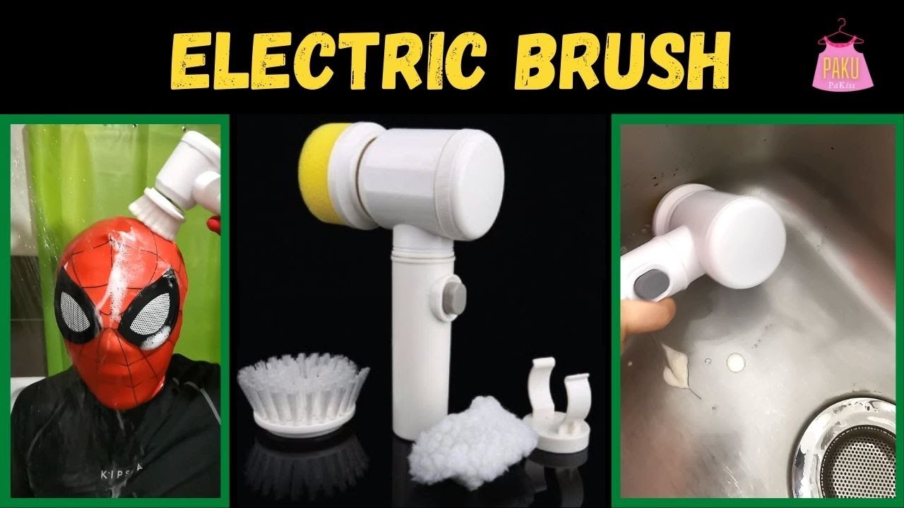 Portable Electric Magic Cleaning Brush - POWERFUL SPIN SCRUBBER to remove dirt - Battery Operated 🔋