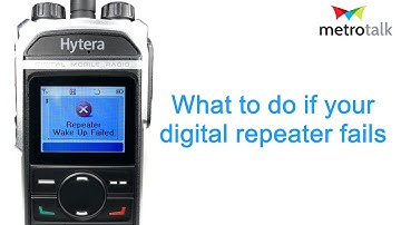 WHAT TO DO IF YOUR DMR REPEATER FAILS