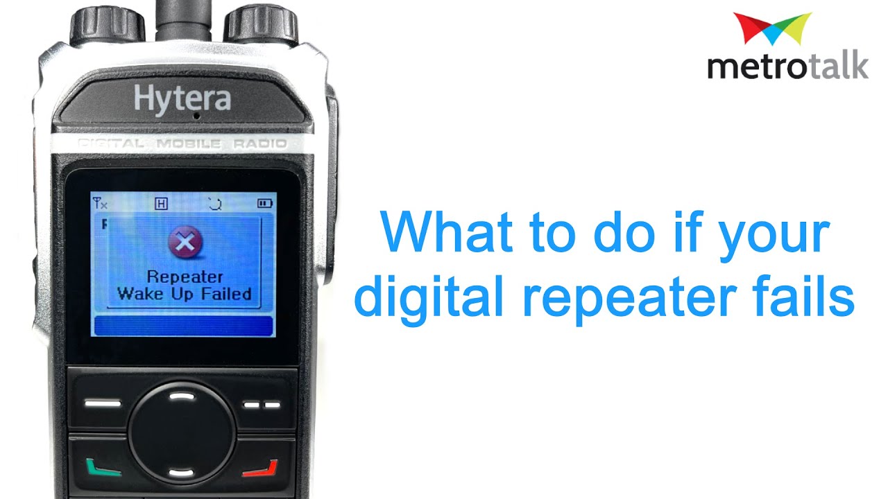 WHAT TO DO IF YOUR DMR REPEATER FAILS