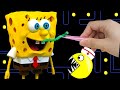 Oh no, Spongebob at the Dentist - Pacman stop motion