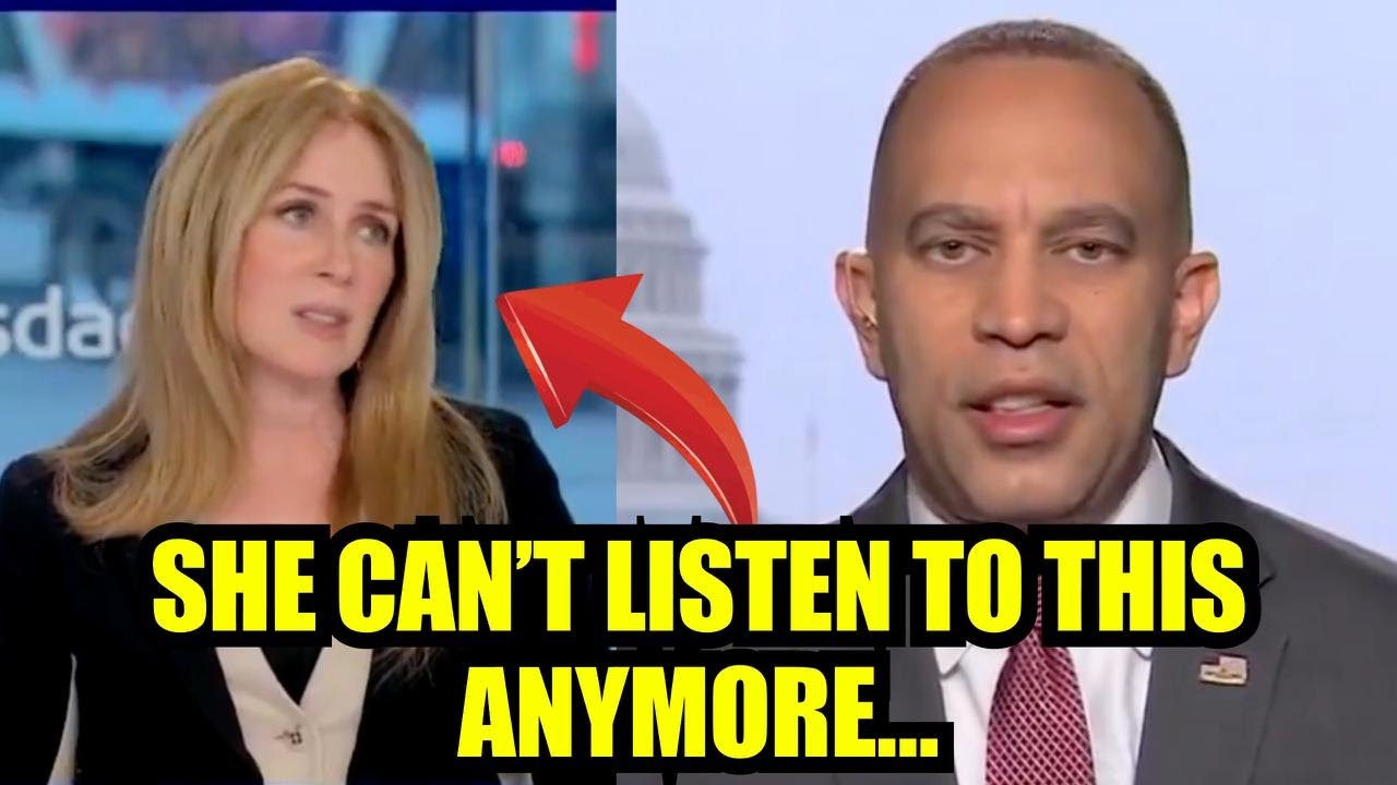 Becky Quick Makes Hakeem Jeffries LOSE IT On Live TV