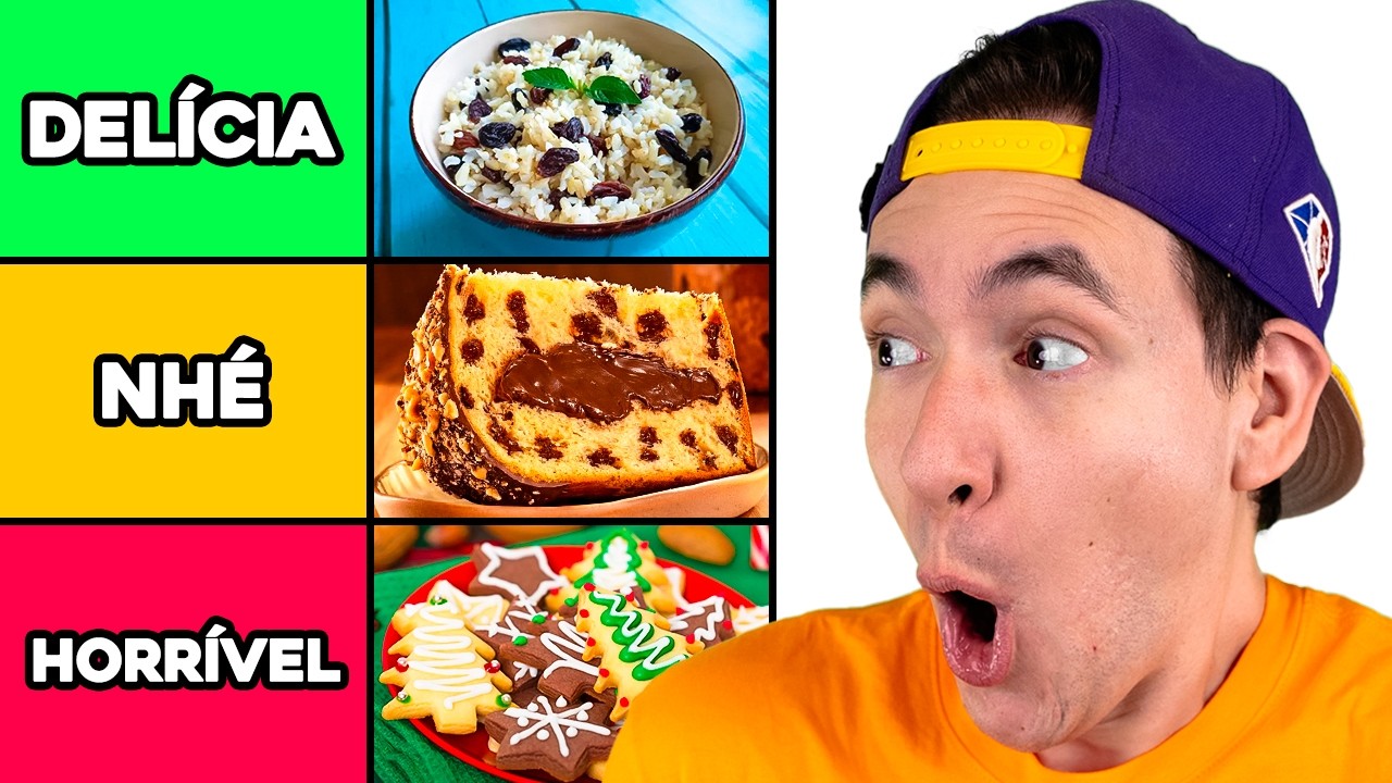 RANKEANDO COMIDAS de NATAL (DEU BRIGA!)