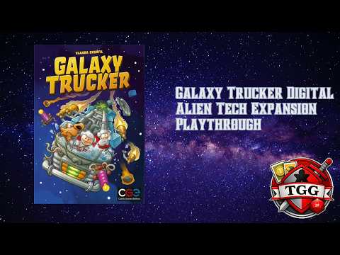 Galaxy Trucker Digital Alien Tech Expansion Playthrough | Full Gameplay