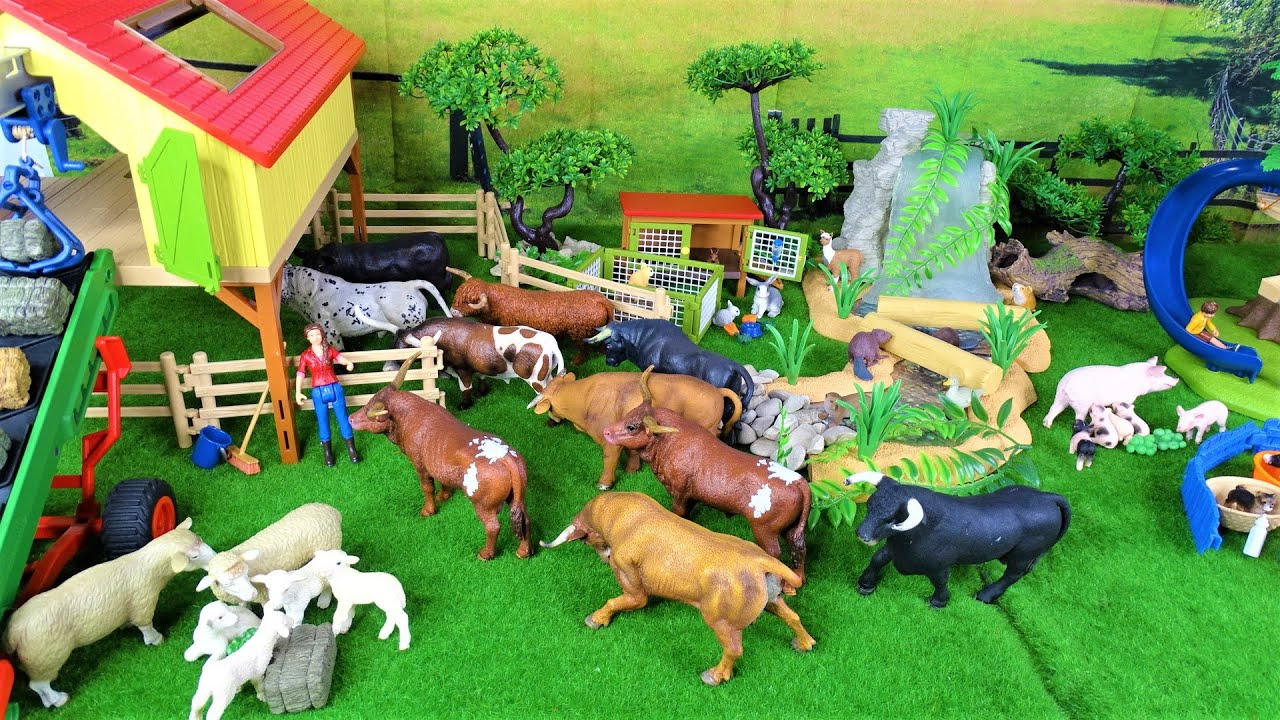 FARM World/ Fattoria Schleich/ Toros/BULLS/Funny animals