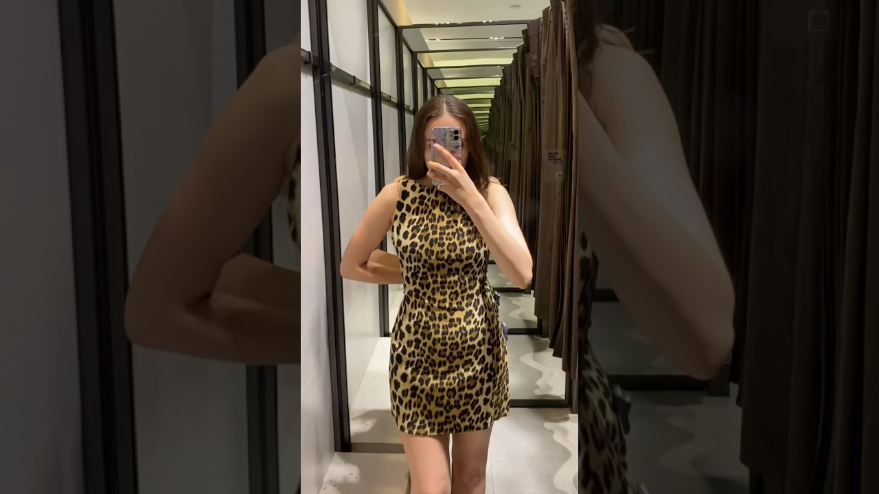 Zara leopard dress🐆