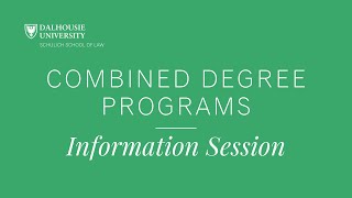 Combined Degree Information Session