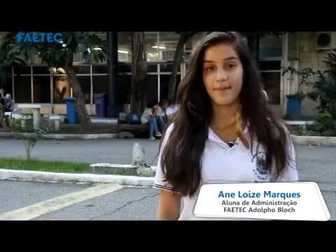 FAETEC - Adolpho Bloch - Aluna Ane Loize - YouTube