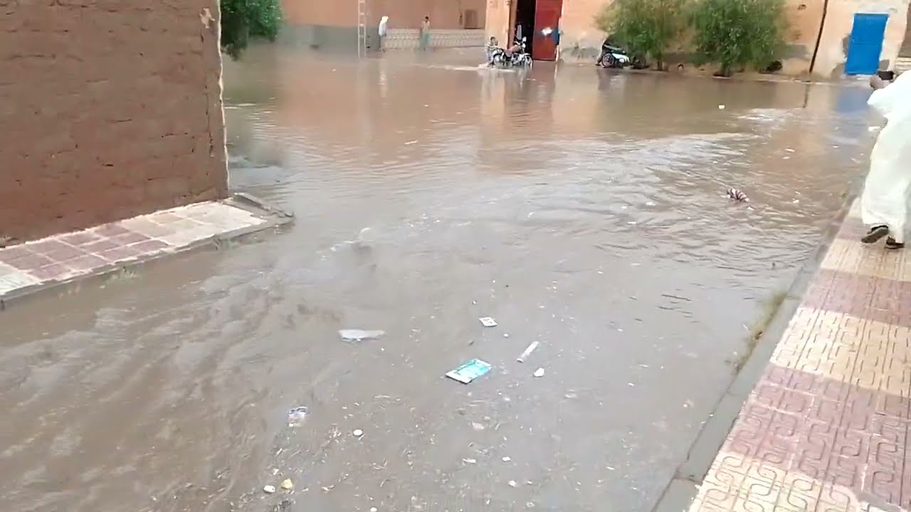 أمطار غزيرة في بلدية سيدي مخلوف ولاية الأغواط