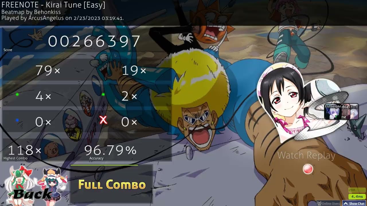 OSU! 𝗥𝗔𝗡𝗞 #𝟮𝟰 𝗚𝗟𝗢𝗕𝗔𝗟, 𝗥𝗔𝗡𝗞 #𝟰 𝗨𝗦𝗔, FREENOTE - Kirai Tune [Easy]