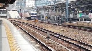 すごいスローで出現!。EF210 321号機代走名古屋タ発稲沢行2095レ名古屋通過