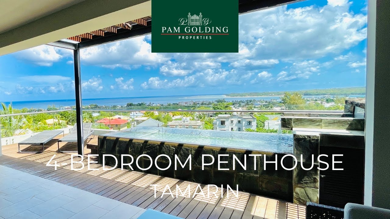 4-Bedroom Penthouse in the Heart of Tamarin - Plunge Pool & Panoramic Views