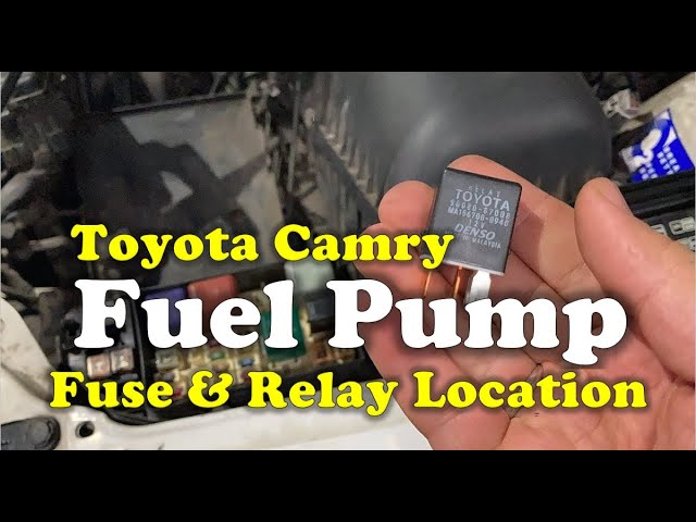 Introduce 53+ images 2009 toyota camry fuel pump relay location - In