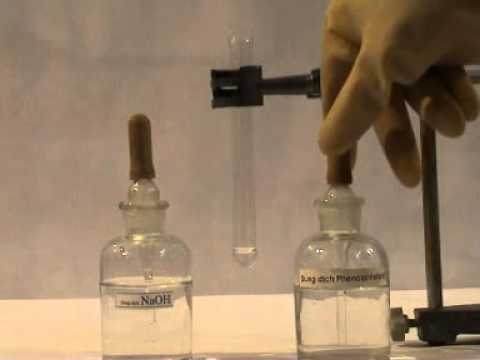 Video NaOH tác dụng với chất chỉ thị màu - youtube