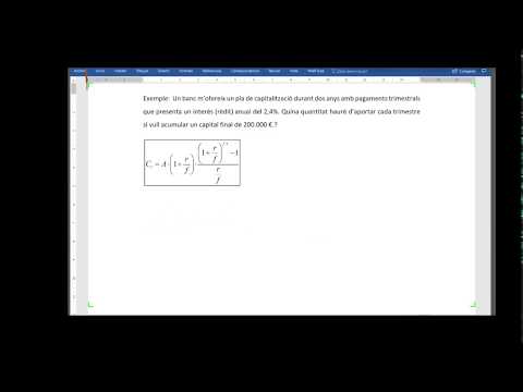 Vídeo: Com Es Calcula Una Anualitat