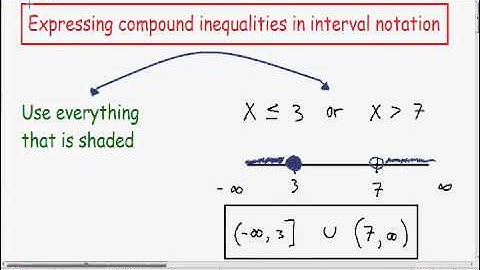 Writing compound inequalities in interval notation and graphing (part 1)