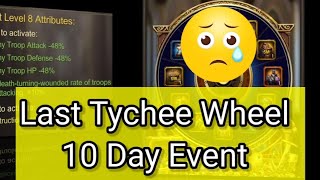 Evony | Last Tychee Wheel | Civilization Treasure Level 5, 6, 7, 8 Stats | Gear | Hospital Duty Gen