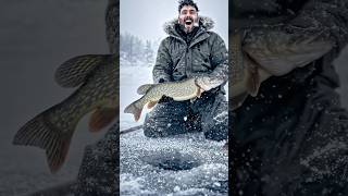 I Survived -25°C for This Monster! 🎣❄️ #icefishing