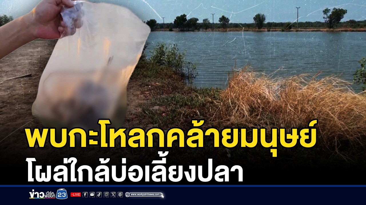 พบกะโหลกคล้ายมนุษย์ โผล่ใกล้บ่อเลี้ยงปลา | ชงข่าวเขย่าจอ | 2 มีนาคม 2569