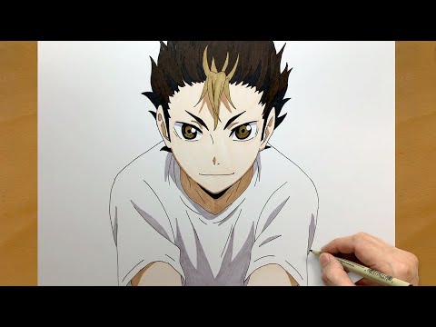 How to Draw Yu Nishinoya from haikyuu | step by step | Draw anime | Anime Drawing