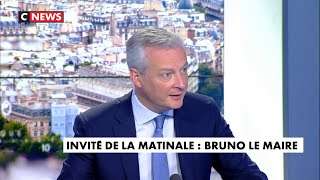 Bruno Le Maire sur le recul du PIB : «C'est un chiffre moins sévère que prévu.»