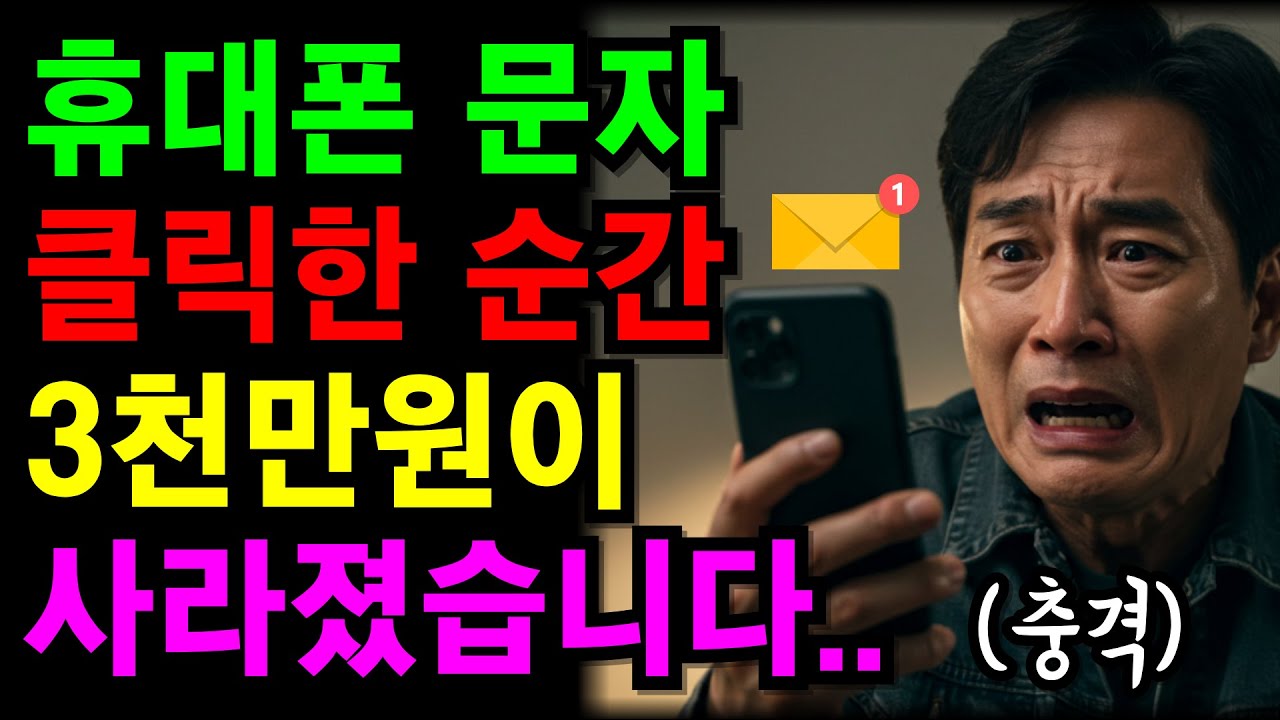 “부고문자” 스미싱 하나로 하루 만에 3천만원 잃은 충격 실화 | 퇴직금지키기 | 노후사연 | 깨달음의노후 | 오디오북