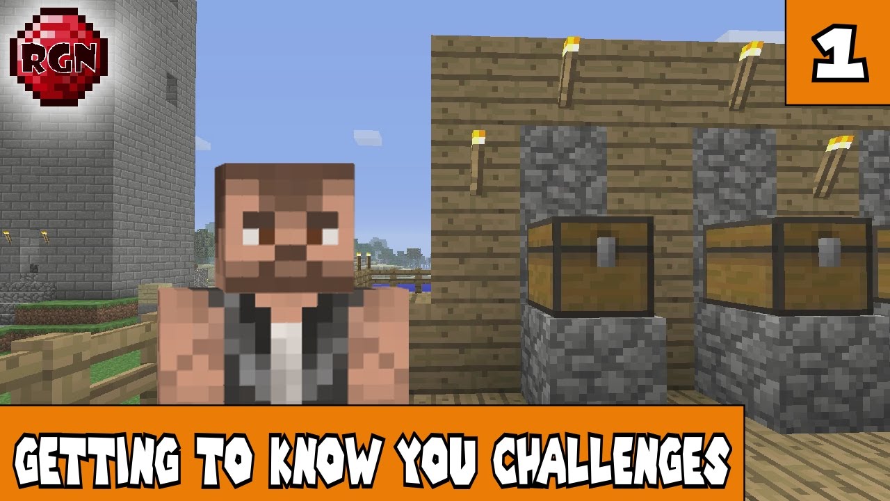 Let's Play - Minecraft: Getting To Know You Challenges #1 