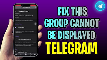 How To FIX This Group Cannot Be Displayed Telegram (2023 Update!)
