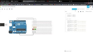 Circuit design MONTAJE DEL CIRCUITO SEMAFORO   Tinkercad