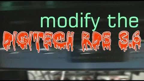 modify the DigiTech RDS delay