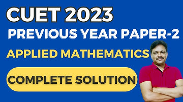 cuet previous year paper solution | Applied mathematics | cuet 2023 | Gaur Classes