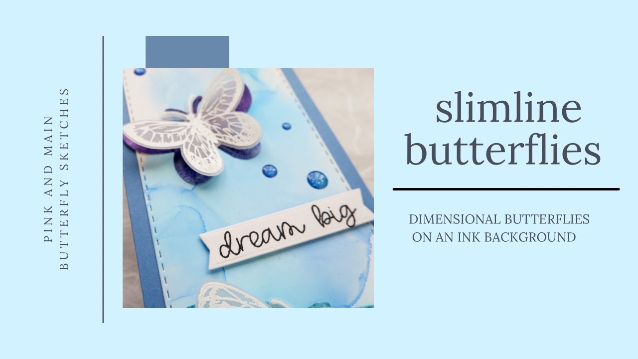 slimline vellum butterflies