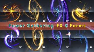 Power Gathering FX 8 Forms #energy #light #burst #sparkle #item #chest #rainbow #showcase #unboxing
