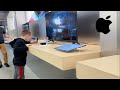 Buying him whatever he wants from the apple store vlog