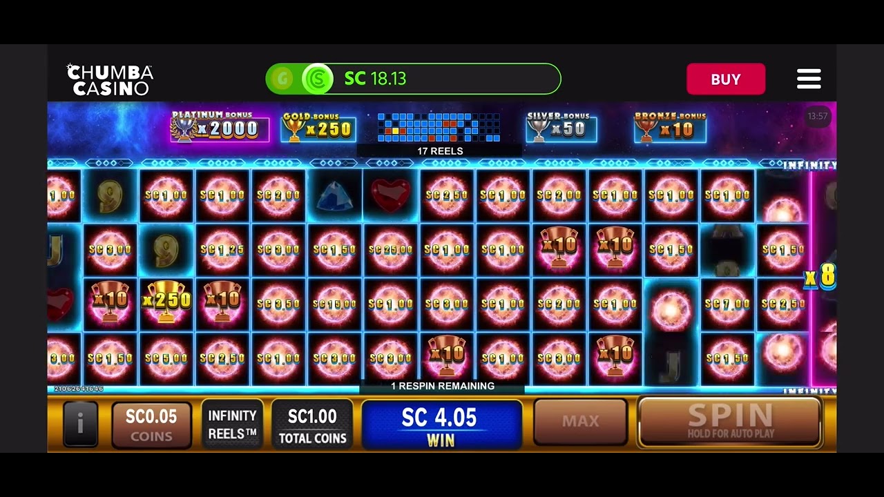 Chumba casino hyper nova infinity reals bonus #chumbacasino - YouTube