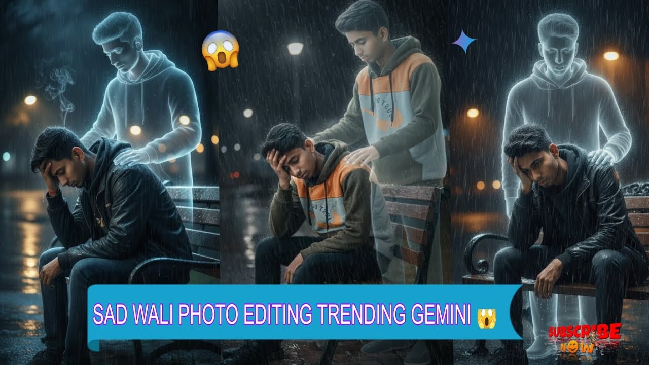 😱 New Sad photo generate kaise karen gemini AI PHOTO EDITING TRENDING 
