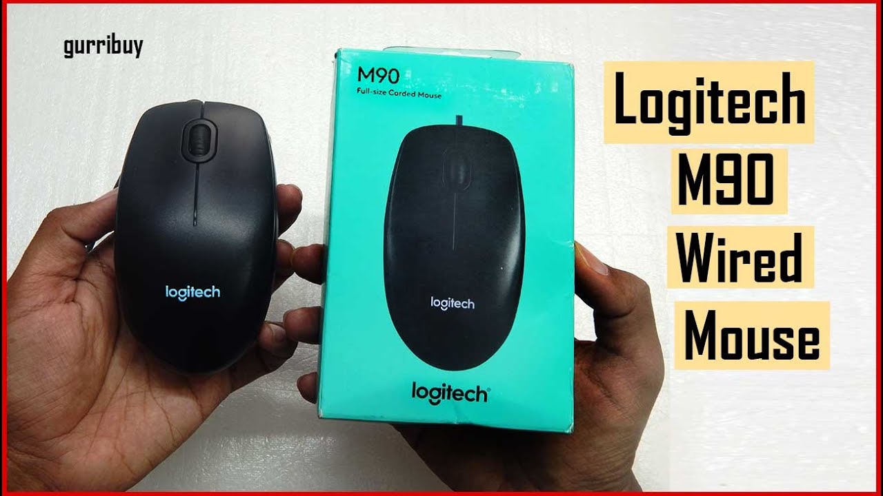 Logitech M90 Wired USB Mouse & Review | Best mouse. - YouTube