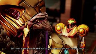 Metroid Dread - Chozo named Quiet Robe explains story before...