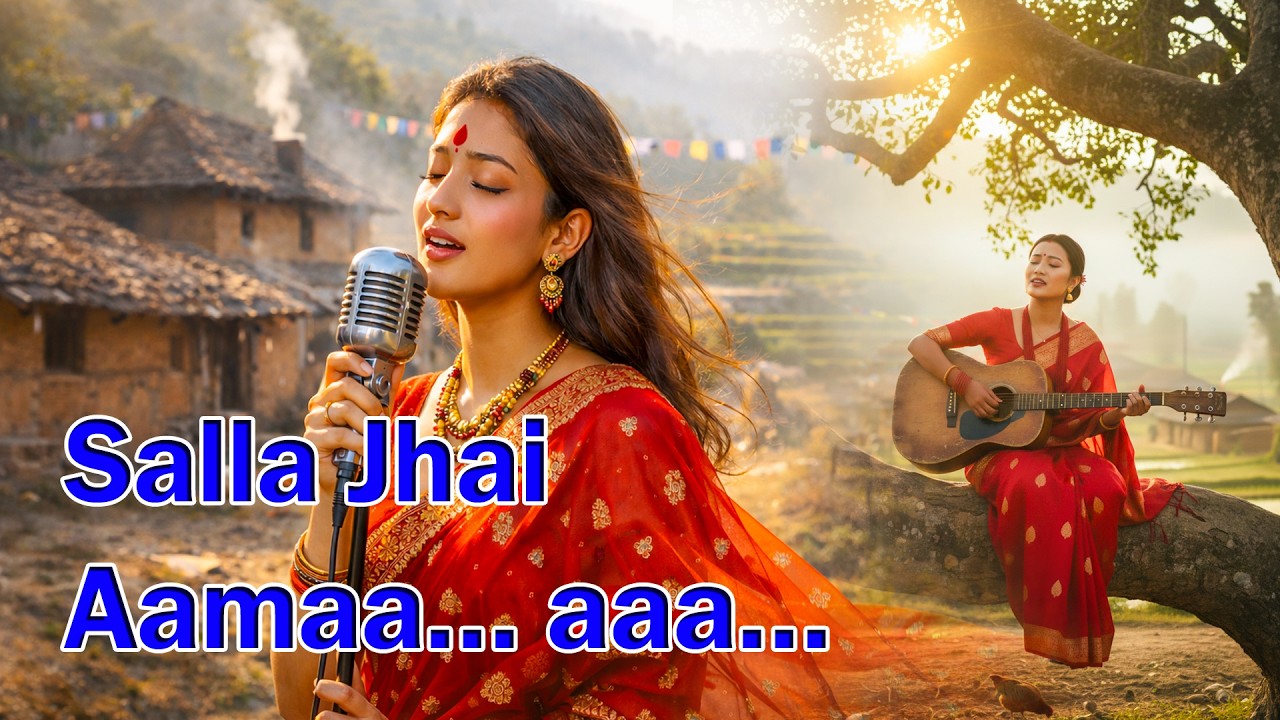 Salla Jhai Aama | Ai Cover Female Voice | nepali blues cover, hit song, ai song