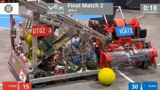 VEX U 2016 Nothing But Net World Championship Final 2