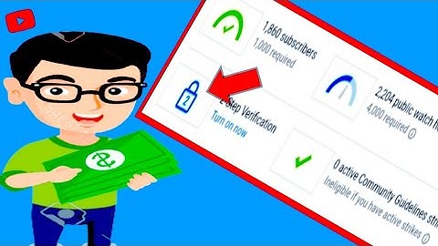 Monetization Update - Youtube 2 Step Verification Active Kaise Kare | Monetization Apply Button Show