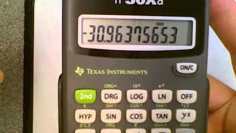 Converting between Polar and Rectangular Coordinates - TI-30Xa