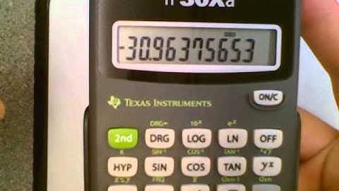 Converting between Polar and Rectangular Coordinates - TI-30Xa