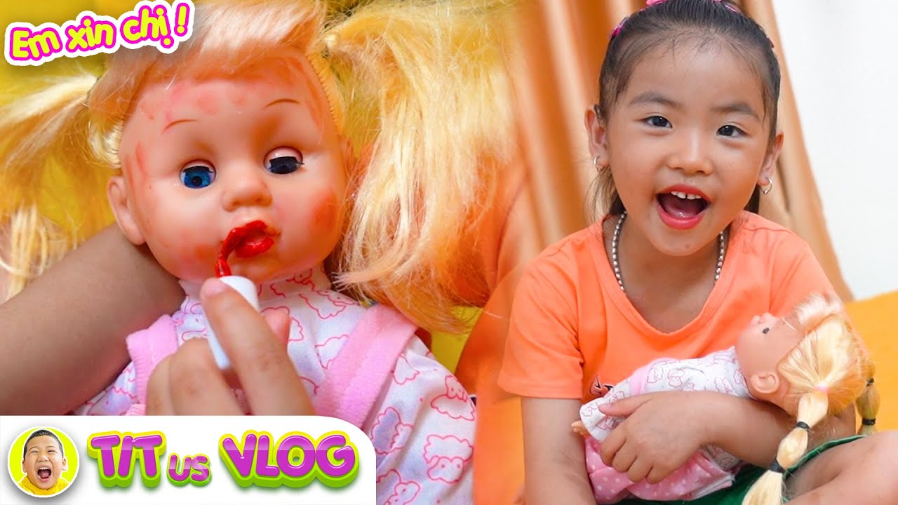 Sóc và Thỏ & An cùng chơi Búp bê | Dậy trẻ phải giữ gìn đồ đi mượn ...