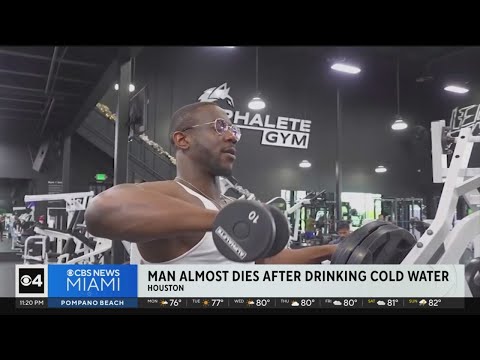 Man nearly dies after drinking cold water