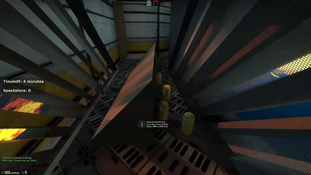 【CS:GO】 [T4] surf_facility | Rank 2 @KSF | Surfed by Zedifier - YouTube