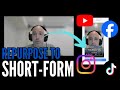 How to Repurpose Long-form Videos into Shorts | Instagram, Facebook, Youtube, TikTok | EASY