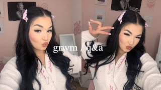 grwm while I answer questions.... (how I started social media , college life??)
