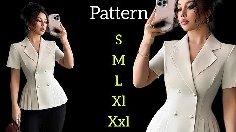 DIY Fitted Blazer Pattern ✂️| Easy Step-by-Step Jacket Tutorial 💯