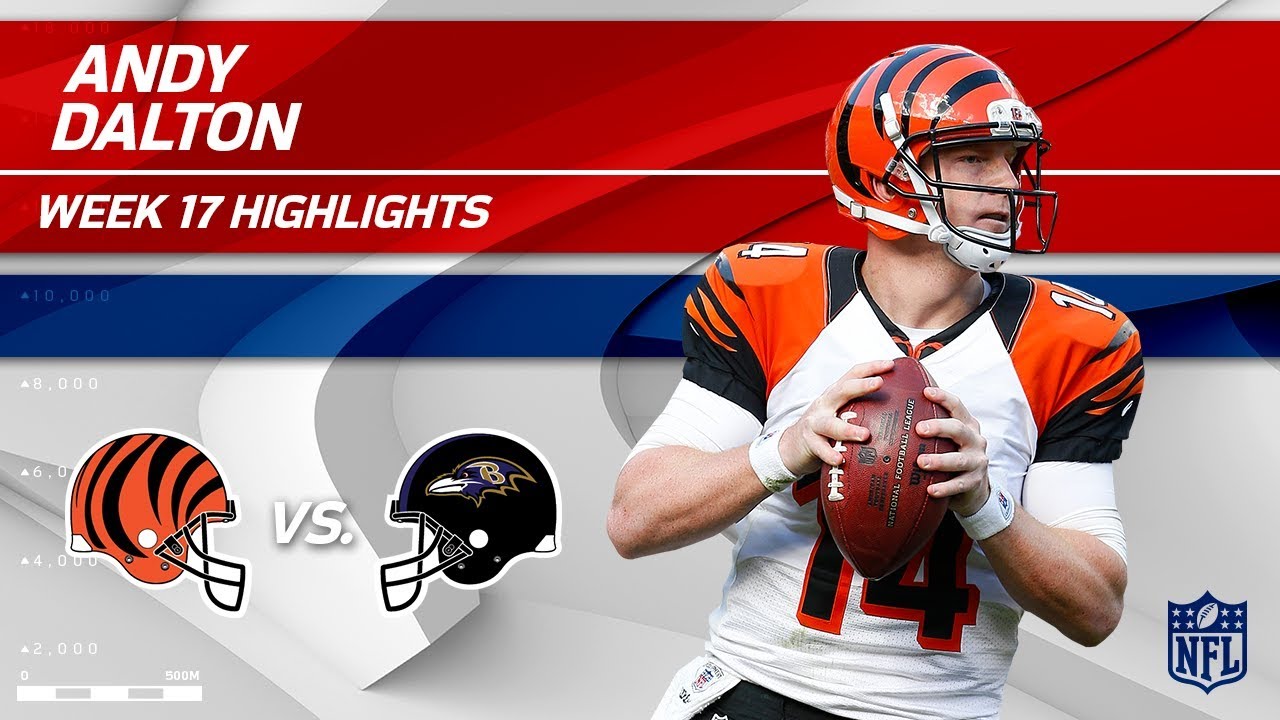 Andy Dalton Highlights | Bengals vs. Ravens | Wk 17 Player Highlights