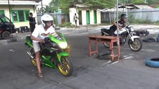 HONDA TIGER  VS KAWASAKI NINJA 150RR . GDS STREET RACING